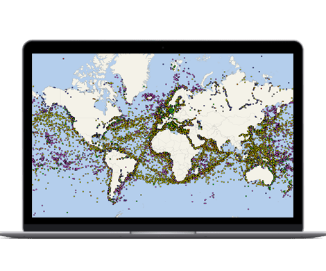 Satellite global AIS coverage of marine traffic - VT Explorer